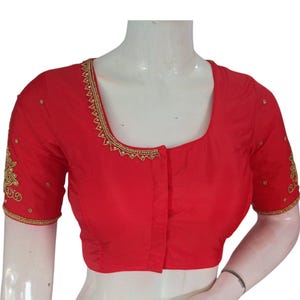 Exquisite Aari Handwork Silk Saree Readymade Blouse for Your Special Occasion| USA
