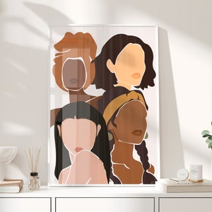 Boho Frauen Poster, Vielfalt Wandkunst, ermächtigte Frauen Kunst, Mädchen Power Druck, Gleichheit Druck, multi rassische Kunst, multikulturelle Kunst, feministisch