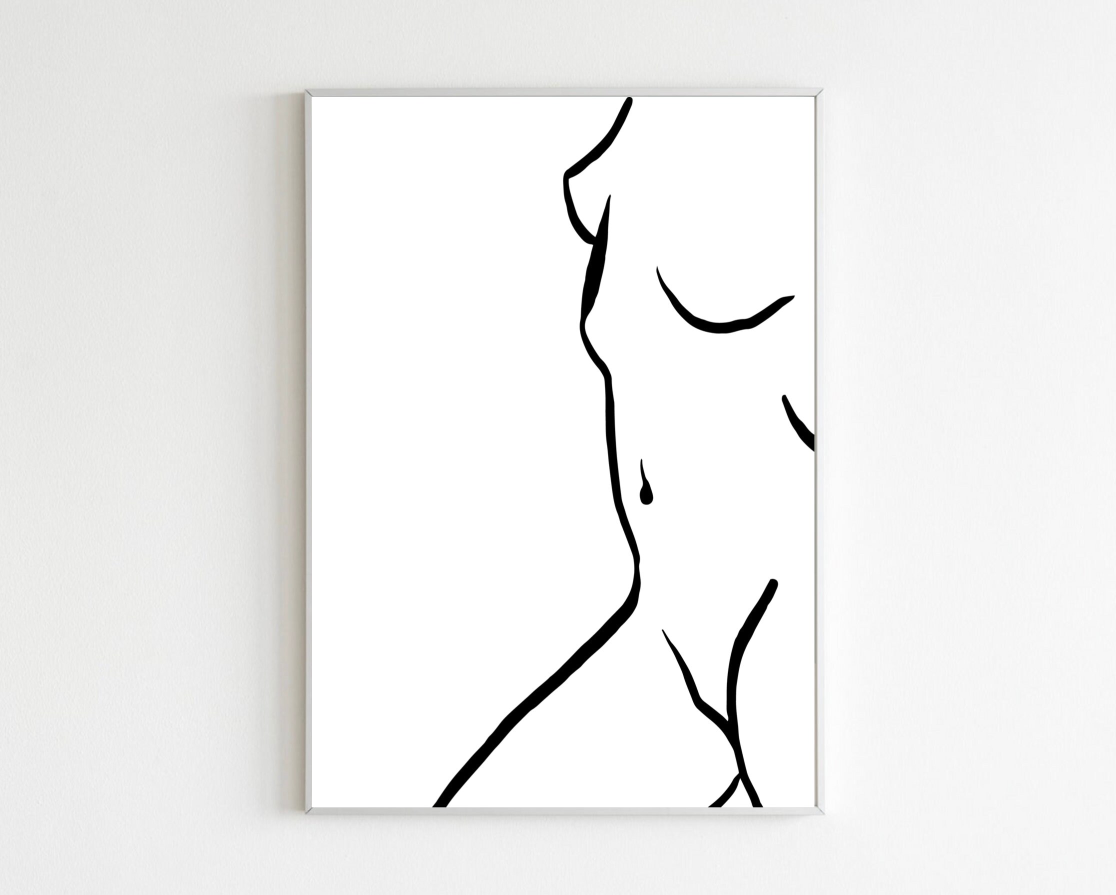 Woman body silhouette drawing Clearance
