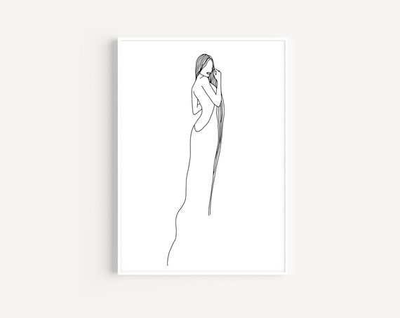 Woman Body Silhouette Wall Art