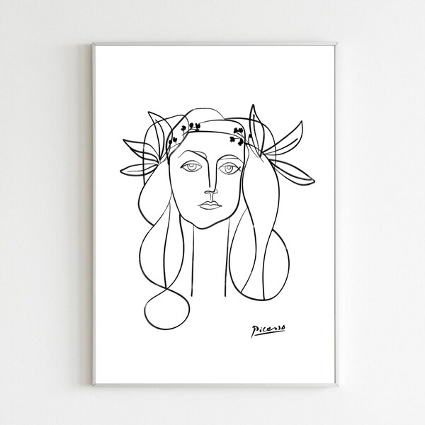 Picasso Line Drawing - Etsy