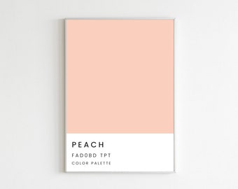 Pastel Peach Color Etsy