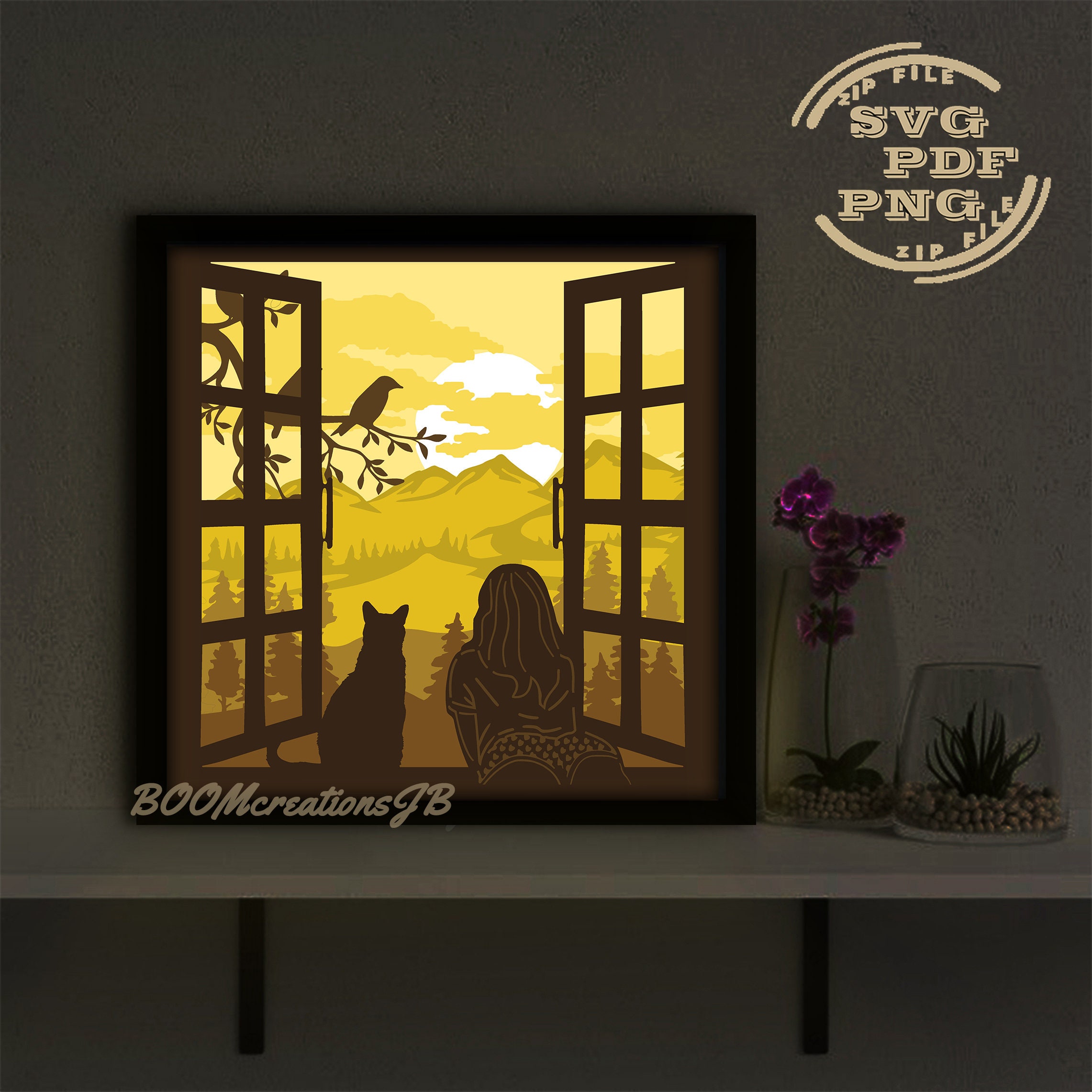 Shadow Box Svg Cutting Files