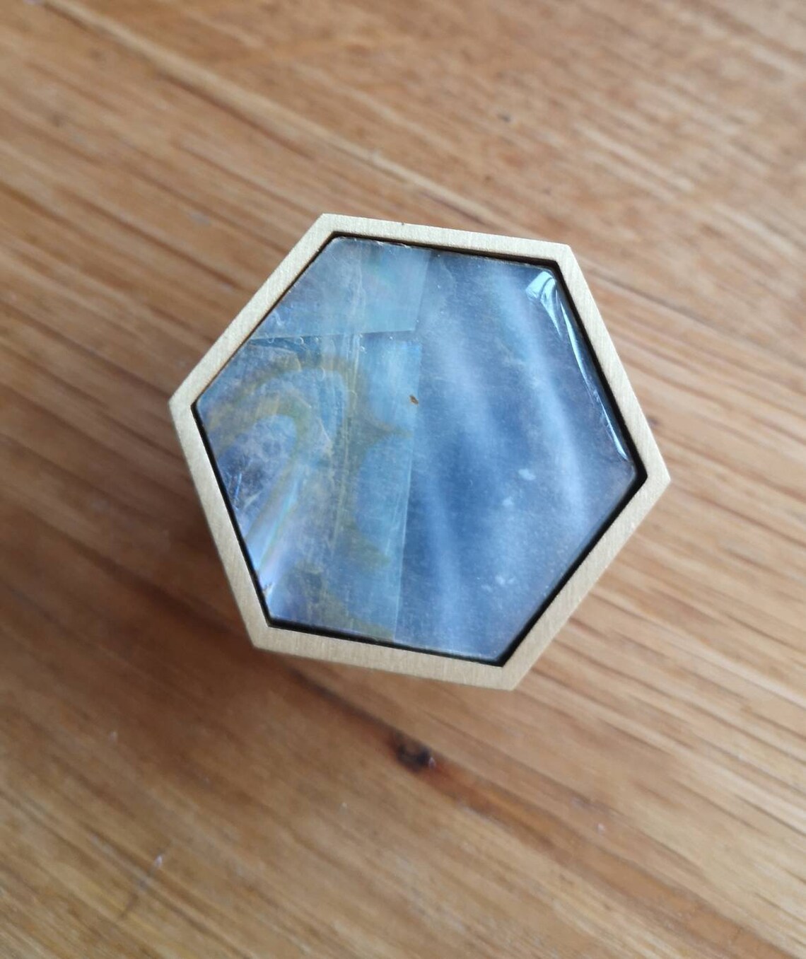 Plata Madre de latón perla Gabinete hexagonal tira de la | Etsy