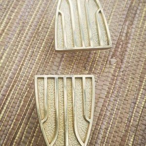 Art Deco Style Cabinet Pull/gold Geometric Door Handle/brass Arrow ...