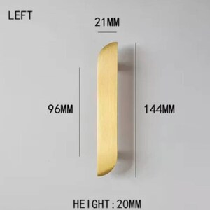 Gold Brass Geometric Shape Bar Handle and Knobs/modern Gold Gold Brass ...