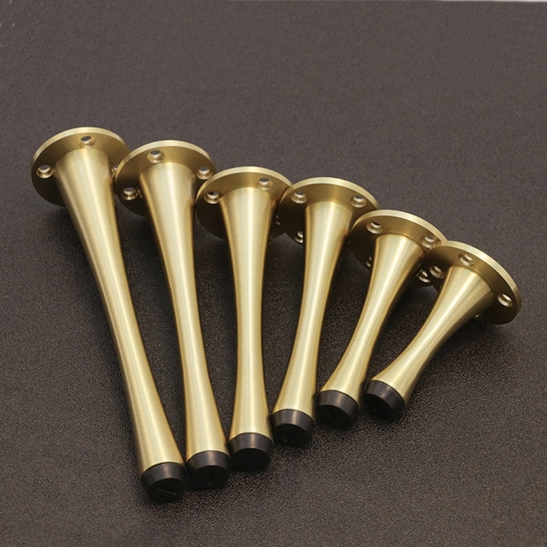 1 Gold Brass Tapered Furniture Leg in 8cm or 10cm Etsy