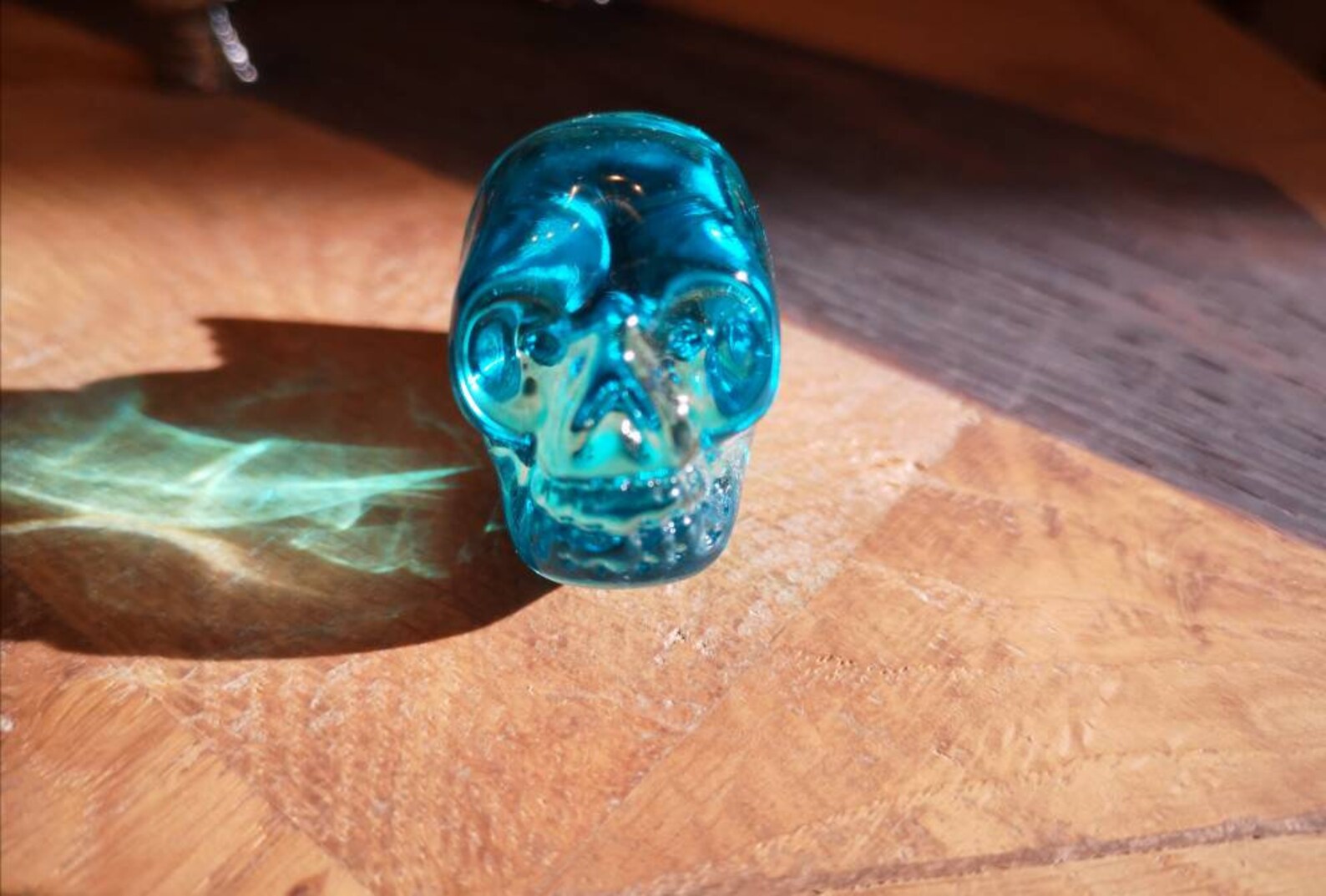 Cristal Cristal calavera perillas azul negro rojo pirata cajón | Etsy