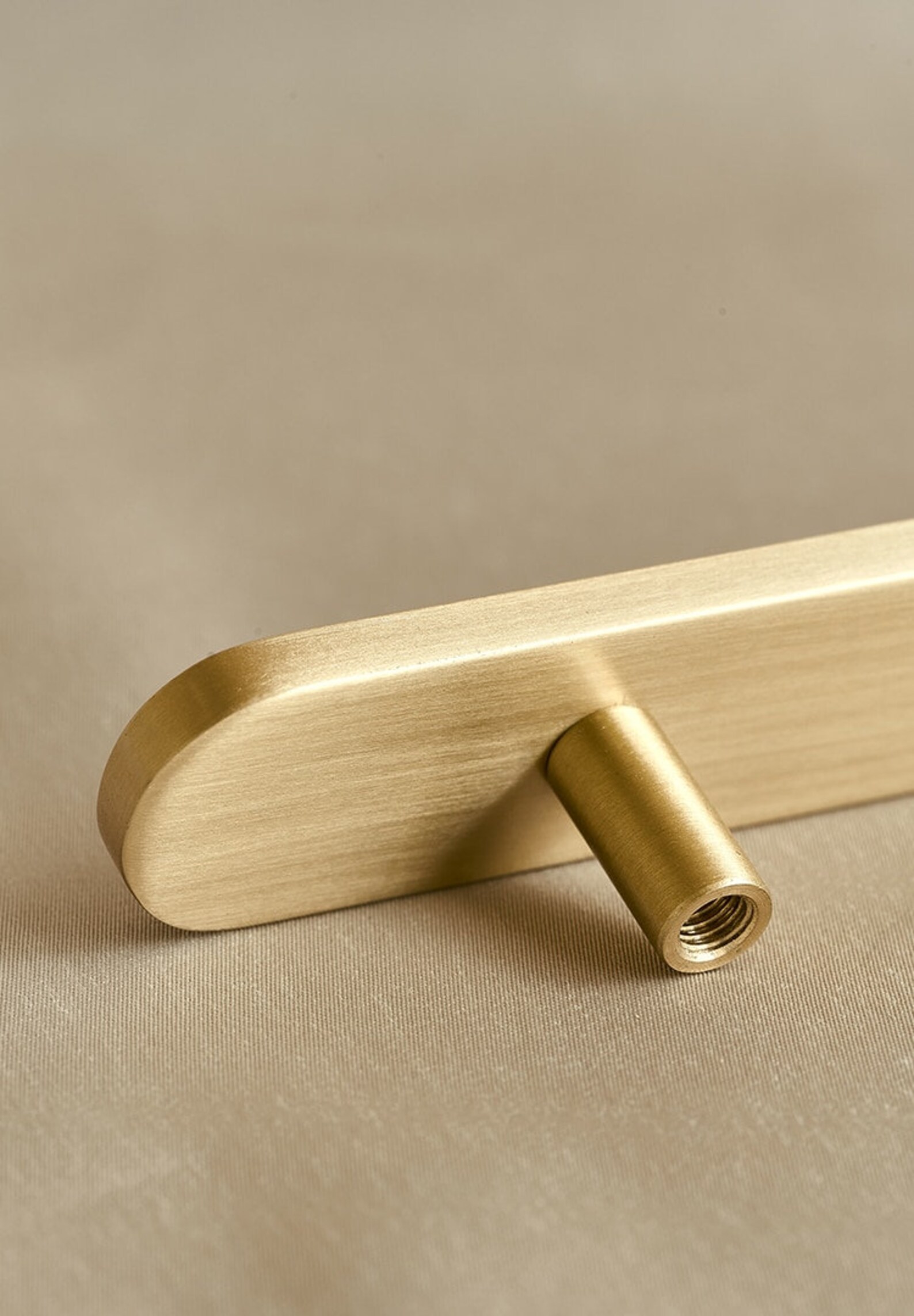 Gold Brass Rounded Rectangular Bar Pull/gold Cabinet Pull/door - Etsy