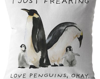 Penguin Pillow Etsy