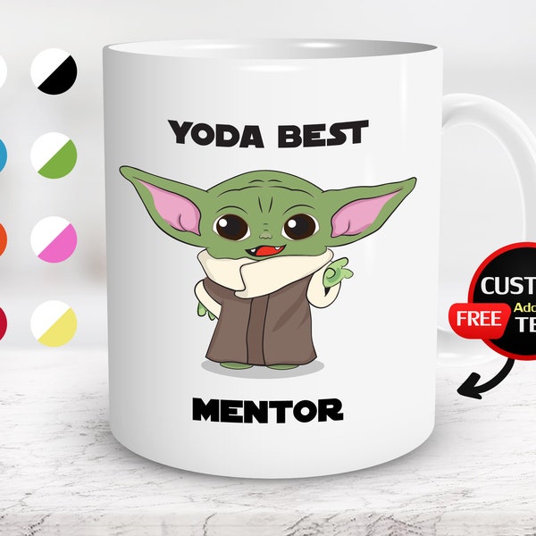 Yoda Best Mentor Tasse, Mentor Tasse, Mentor Geschenk, Karriere Tasse, 225 g. Tasse.