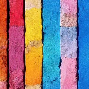 1,000 Piece Jigsaw Puzzle for Adults: Colorful Wall Seamless Textile Pattern Pz 087