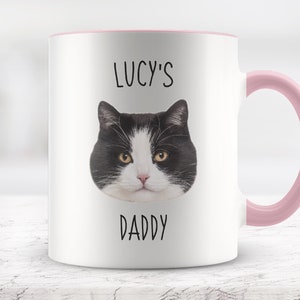 Personalized Cat Mug /Cat Face Mug / Custom Cat Mug / Cat Mom Mug / Cat Dad Mug / Gift Idea for Cat Lovers / Cat Lover Coffee Mu / Pet Mug