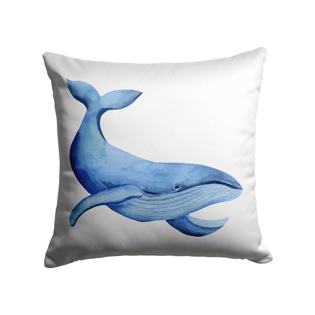 Whale Pillow / Whale Decor / Whale Throw Pillow / Vintage Etsy