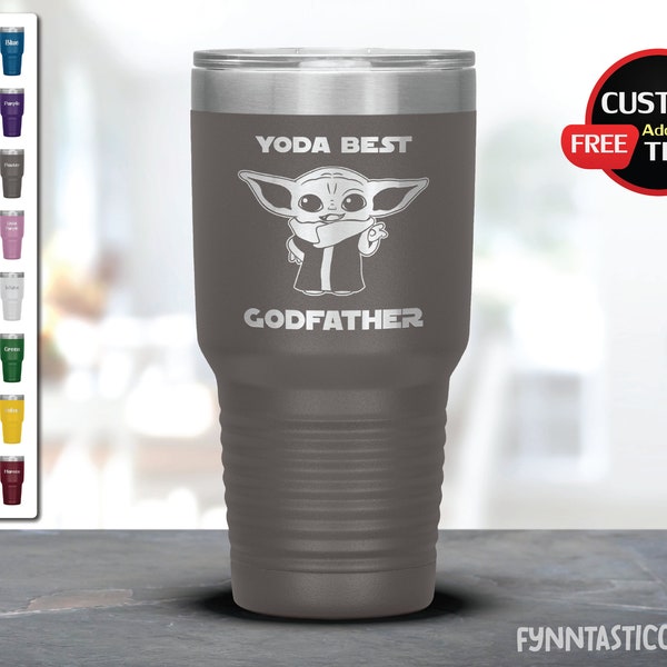 Yoda Best godfather Tumbler, Yoda godfather, Baby Yoda godfather, godfather Tumbler, godfather Gifts