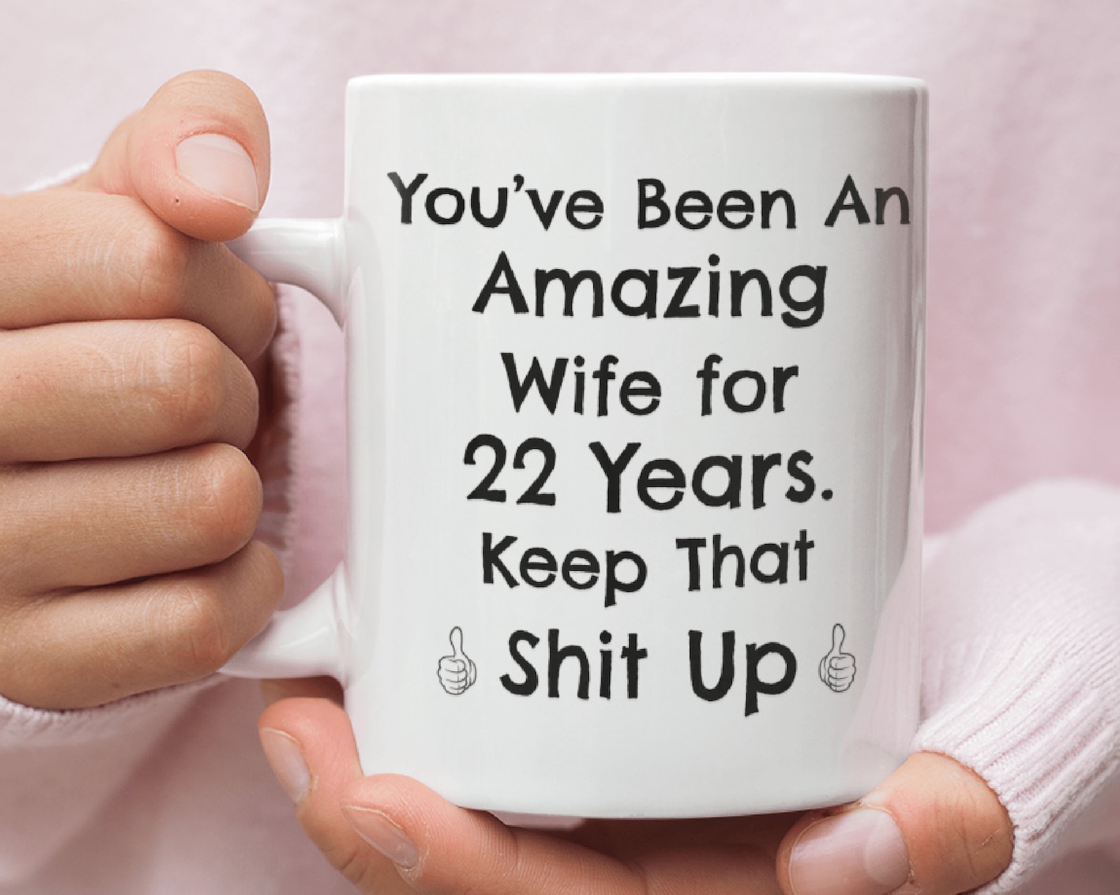 22 Year Anniversary 22nd Wedding Anniversary Mug Gift For Etsy