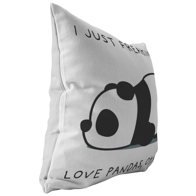 I Just Freaking Love Pandas Okay Pillow Panda Pillow Panda Etsy