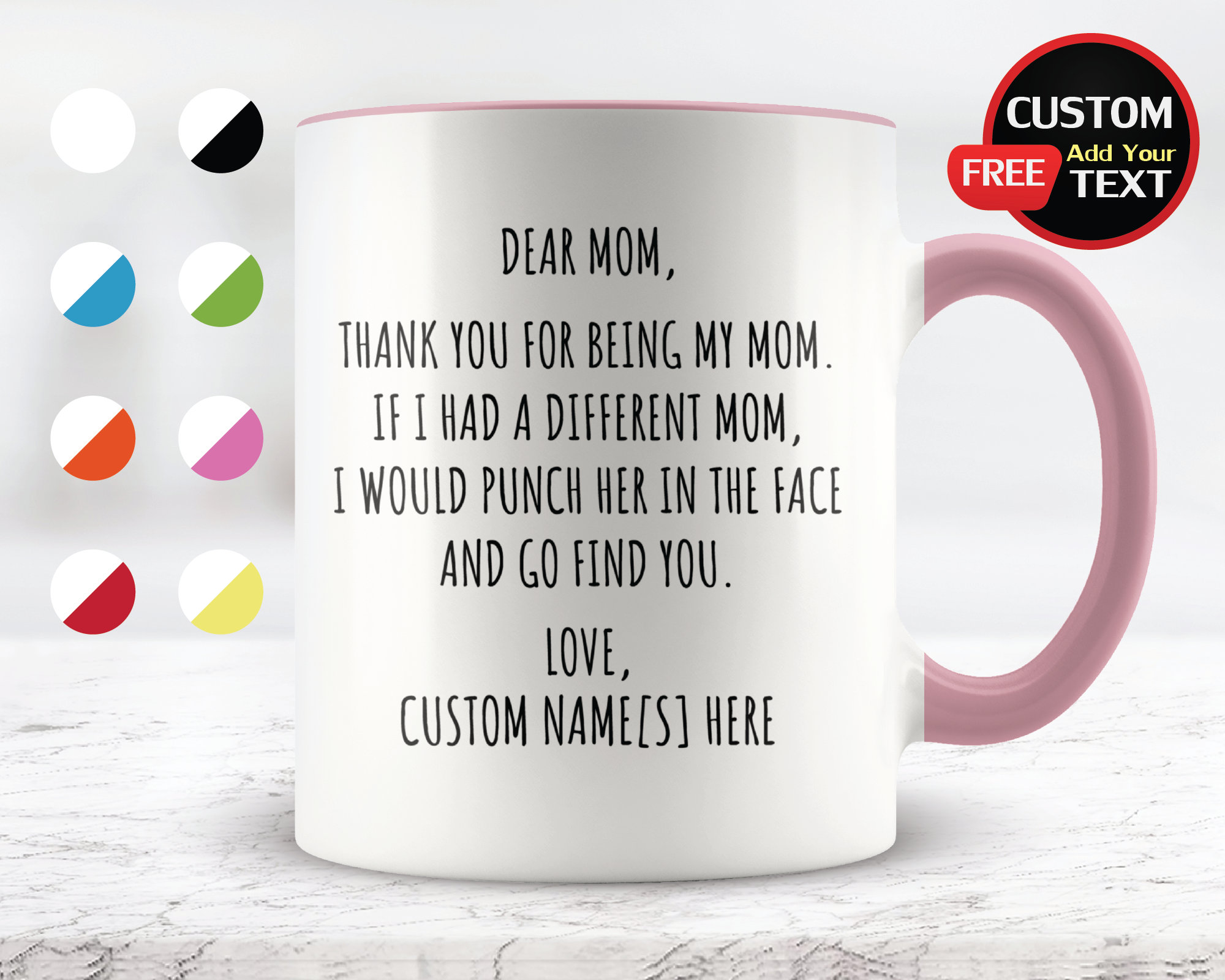 To My Mom Love Gift from Son or Daughter, Mothers Day Coffee Mug for Mama  Aunt 