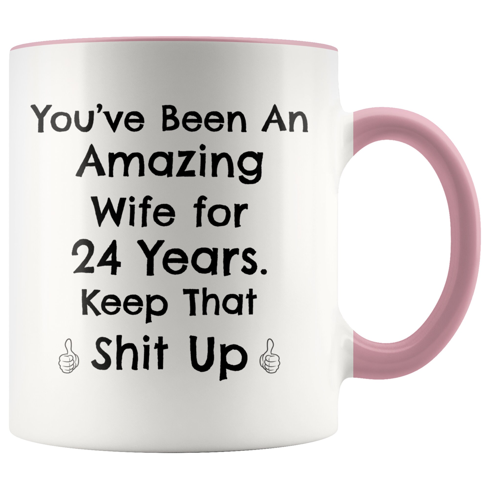 24 Year Anniversary 24th Wedding Anniversary Mug Gift For