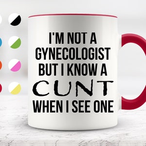 I&#39;m Not A Gynecologist  Mug, Funny Mugs, Friend Gifts, Colleague Mug, Companion Gift, Surprise Gift, Workmate Mug, Birthday Gift