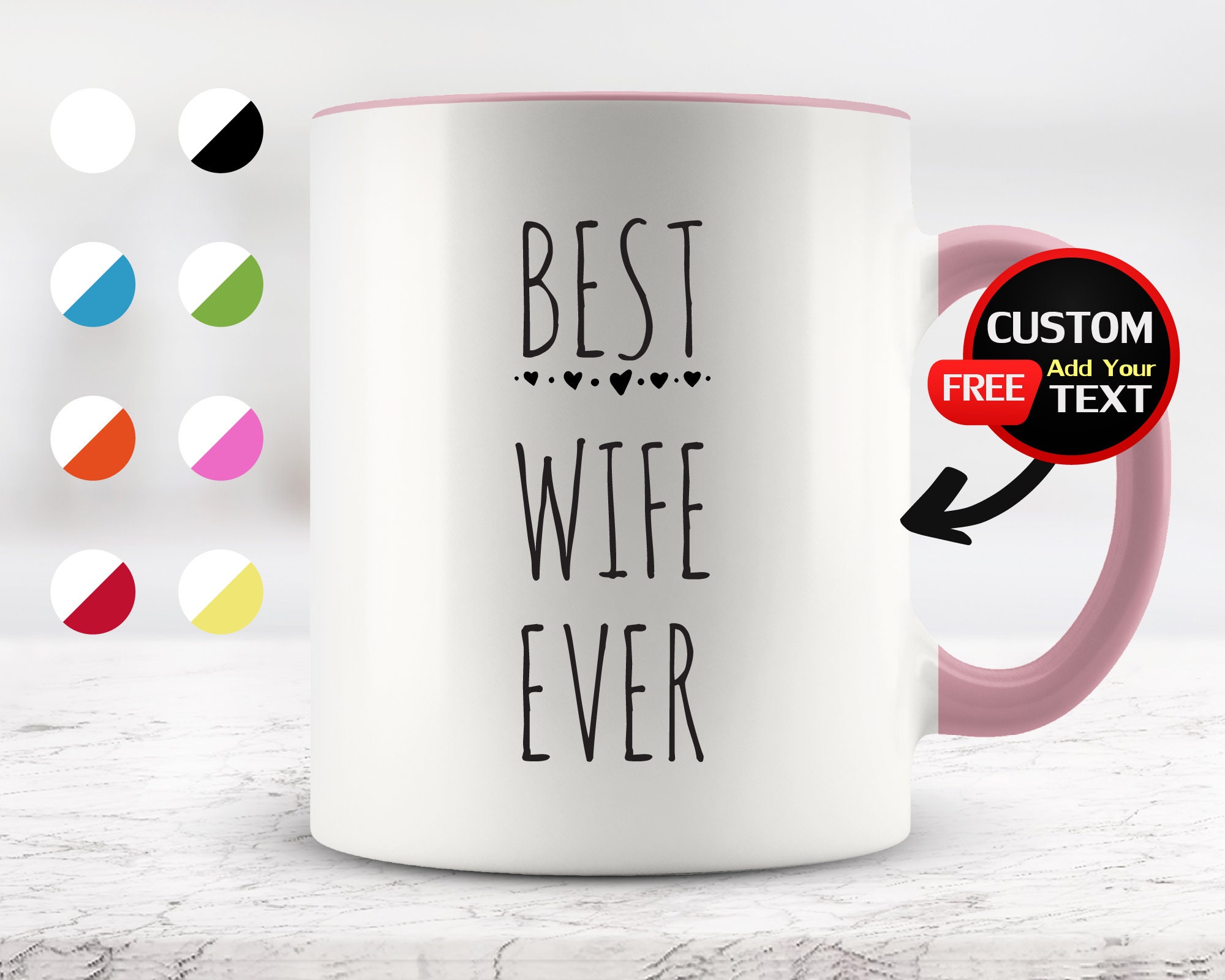 Triple Gifffted Worlds Best Wife Ever Mug For Greatest Women, Appreciation  Gift, Romantic Birthday Gifts Ideas For Her From Husband, Anniversary,  Valentines, Mothers Day Mugs, Christmas, Coffee Cup 
