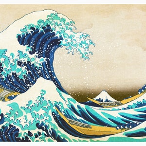 Legpuzzel uit 1.014 stukjes voor volwassenen: Katsushika Hokusai- De grote golf van Kanagawa