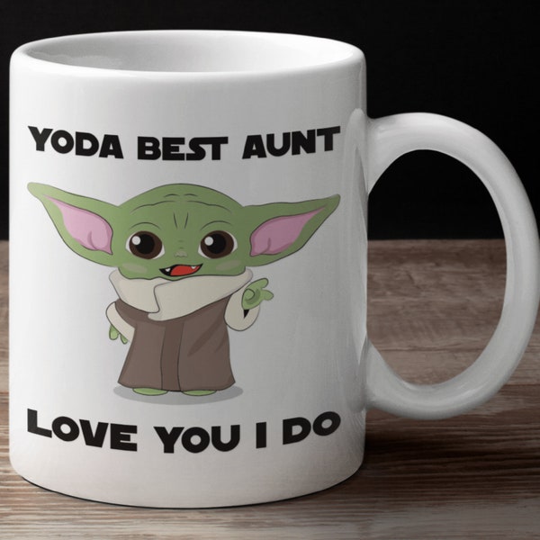 Yoda Beste Tante Love You I Do Tasse, 225 g Becher.