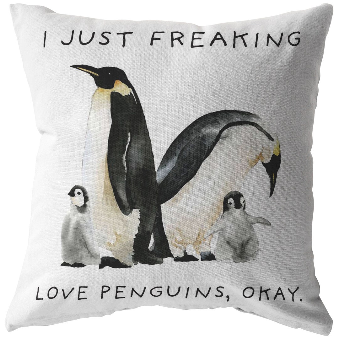 penguin throw pillows