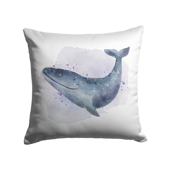 Whale Pillow / Whale Decor / Whale Throw Pillow / Vintage Etsy