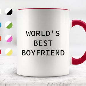 World&#39;s Best Boyfriend Mug, Gift for Him, Anniversary Gift, Boyfriend Gift, Valentine Gift For Him, Great Boyfriend, Best Boyfriend