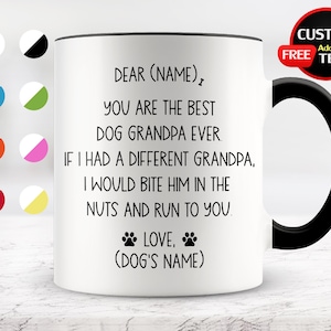 Hond Opa Koffie Mok, Je Bent De Beste Hond Opa Ooit, Hond Grootvader Cadeau Idee, Grappig verjaardagscadeau voor Hond Opa, Vaderdag Mok