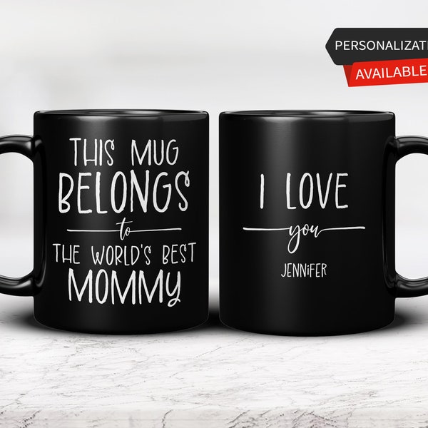 Regalo personalizado, esta taza pertenece a la mejor mamá del mundo, taza de mamá, regalo de mamá, regalo para mami, taza de café para mamá
