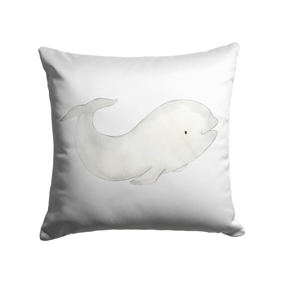 Whale Pillow / Whale Decor / Whale Throw Pillow / Vintage Etsy