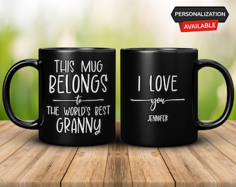 Personalized Gift, This Mug Belongs to the World's Best Granny, Granny Mug, Granny Gift, Gift for Granny, Granny Coffee Mug
