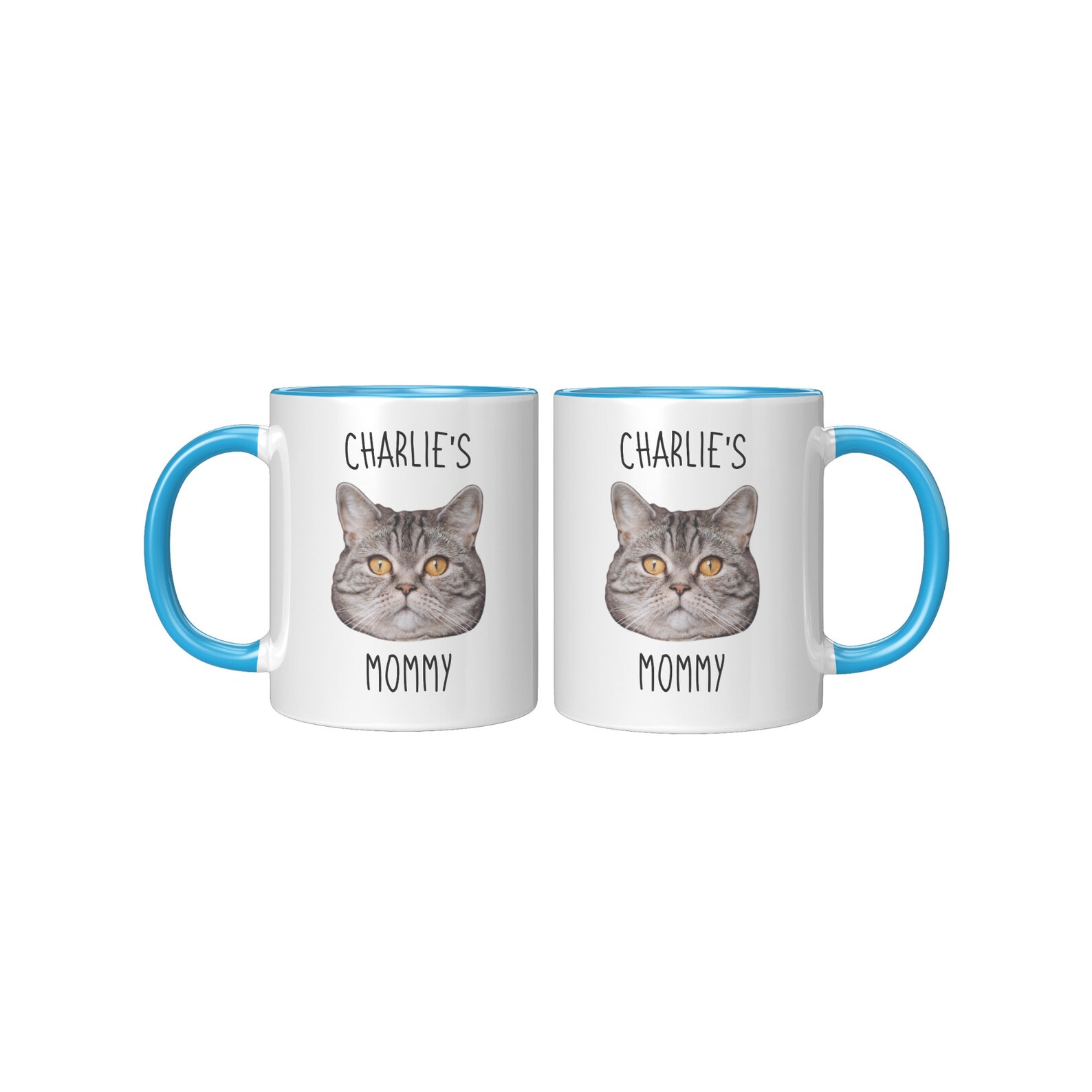 Personalized Cat Mug /cat Face Mug / Custom Cat Mug / Cat Mom Etsy