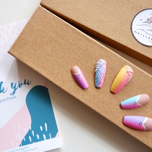 Galaxy Queen | Press on Nails | Fake Nails | Coffin Nails | Sparkly Nails