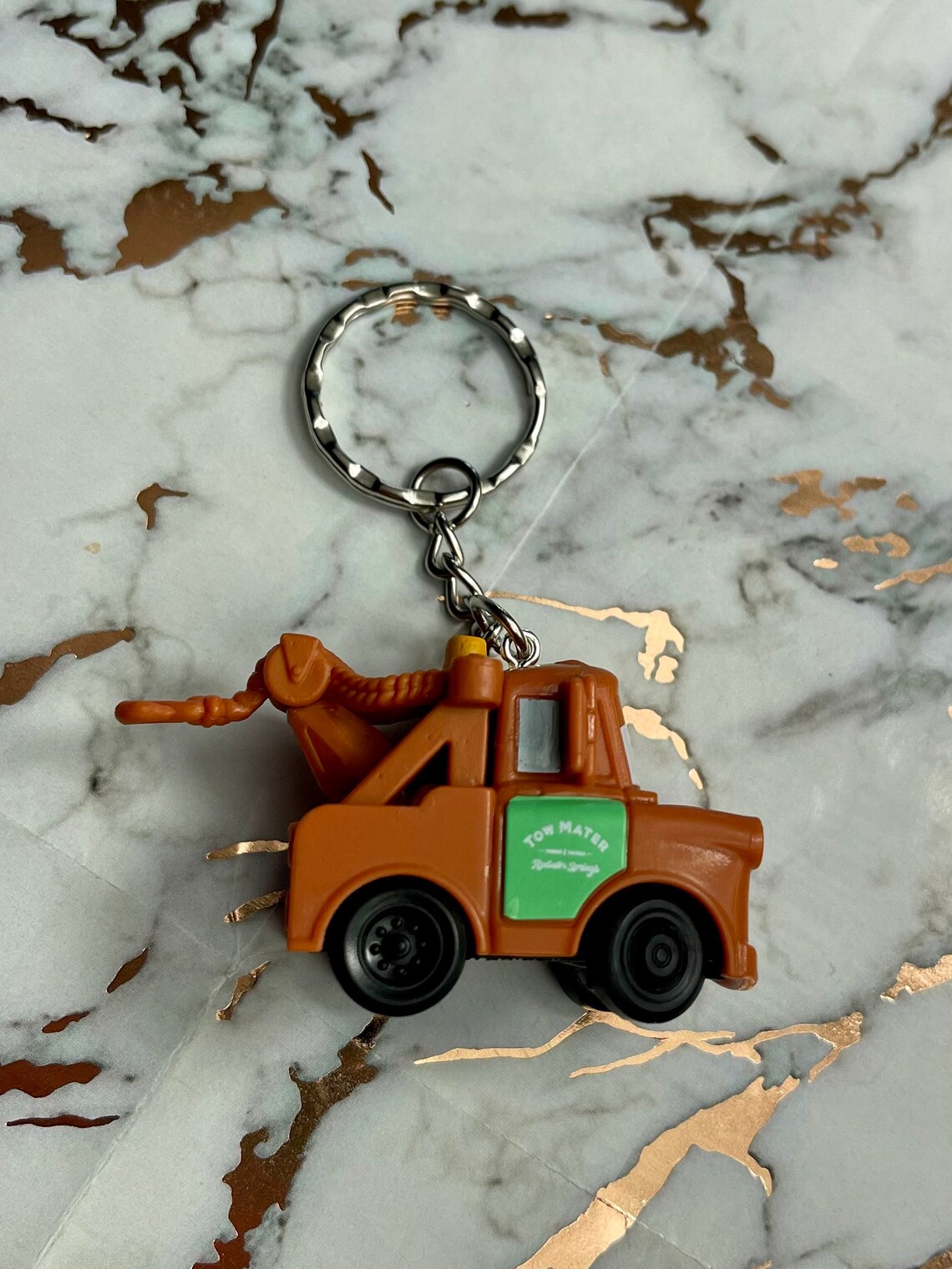 Disney Pixar Cars 3 Mater Figure Character Keyring Keychain Etsy