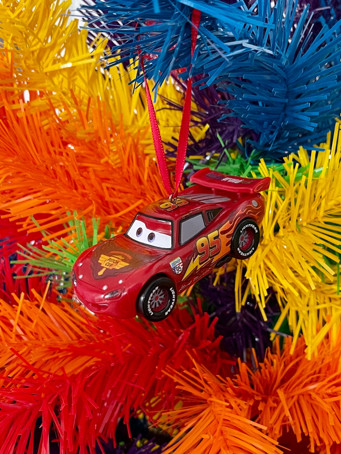 Disney Pixar Cars 3 Lightning McQueen Figure Christmas Tree  Etsy