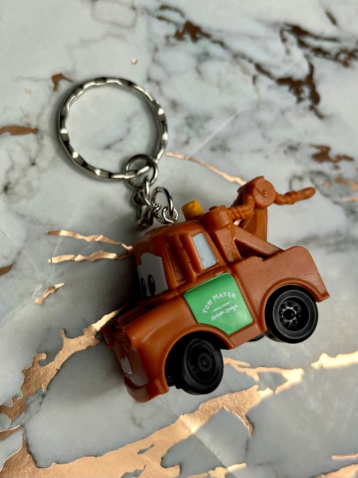 Disney Pixar Cars 3 Mater Figure Character Keyring Keychain Etsy