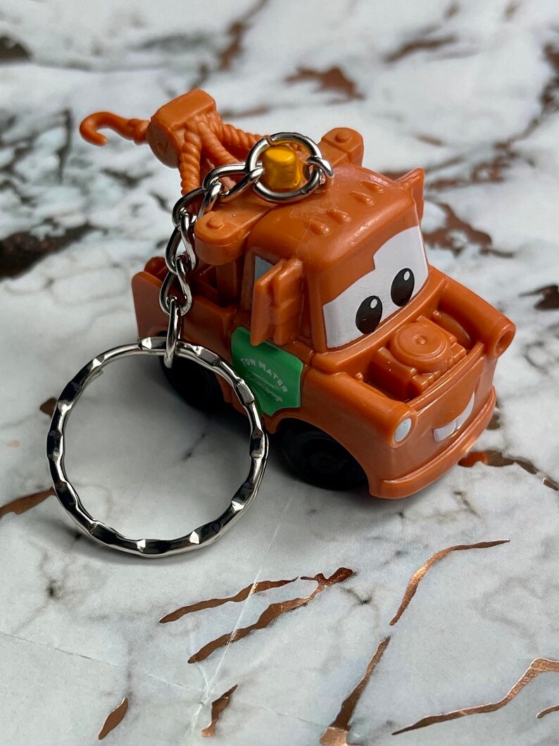Disney Pixar Cars 3 Mater Figure Character Keyring Keychain Etsy
