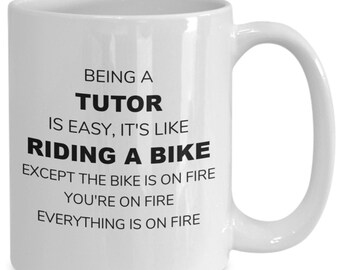 Taza de café para tutor de Ride, taza de café para tutor, regalo divertido para tutor, taza divertida para tutores, regalo único para tutores, regalo para tutores