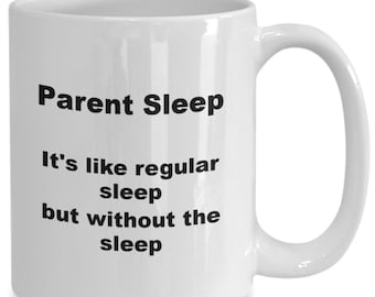 Taza de café para padres divertidos, taza para nuevos padres, regalo para nuevos padres, taza para papá nuevo, taza para mamá nueva, padres cansados, los bebés no duermen, maternidad, padres