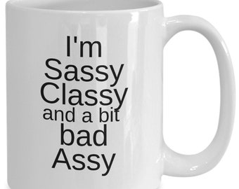 Taza atrevida con clase y un poco mala, regalo descarado, regalo de novia novio, taza de café única