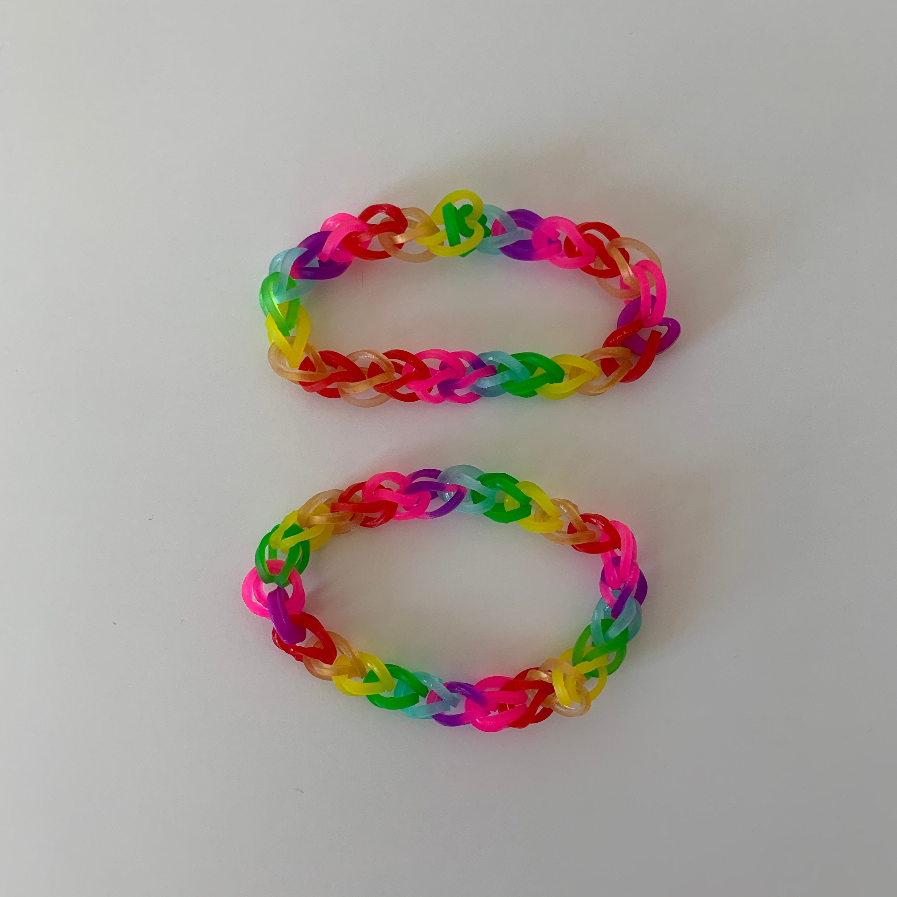 Rubber Band Bracelet Set Rainbow | Etsy