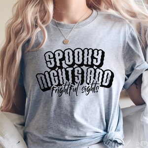 Spooky Night & Frightful Sights Svg, SVG PNG And EPS, Clipart Design Element, Cricut, Cut File Print Ready