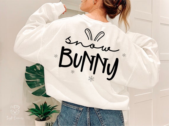 Snow Bunny Svg 2 Designs SVG PNG and EPS Clipart Design - Etsy