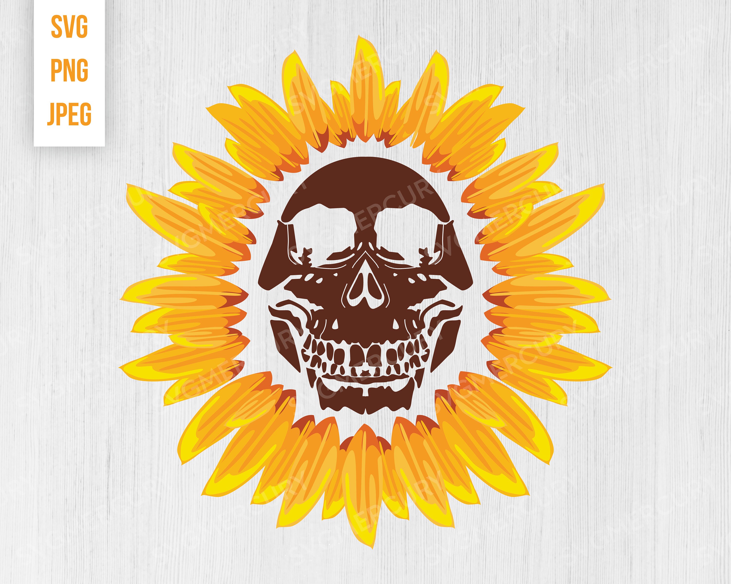 Free Free 195 Sunflower Skull Svg SVG PNG EPS DXF File