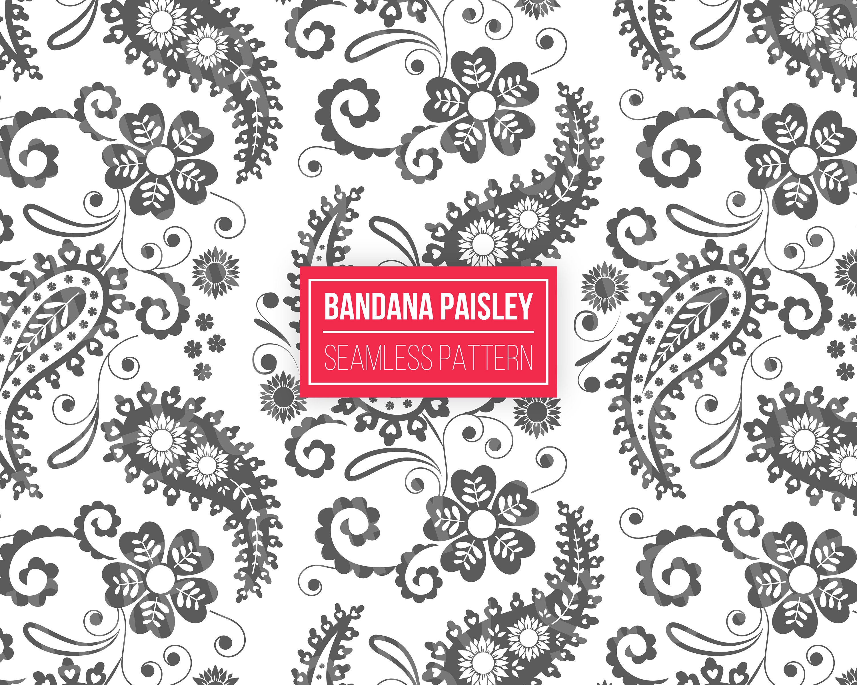 Seamless Bandana Paisley Pattern svg - Transparent Background, Sunflower Bandana Paisley Svg Png Jpeg and Eps