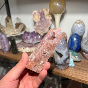 BEAUTIFUL Amethyst Flower Agate Tower