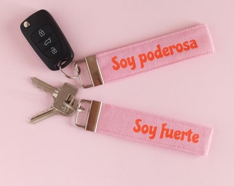 Empowerment keychain. Personalized keychain. Personal motivation. Feminist keychain. Personalized gift for women. Custom lanyard